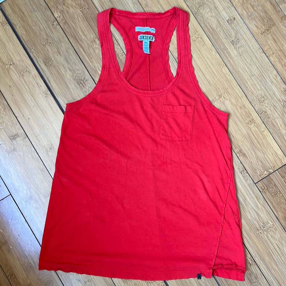 ❤️‍🔥 $5 or 3 / $12 ❤️‍🔥 - Red Racerback Tank Top - Quiksilver XS